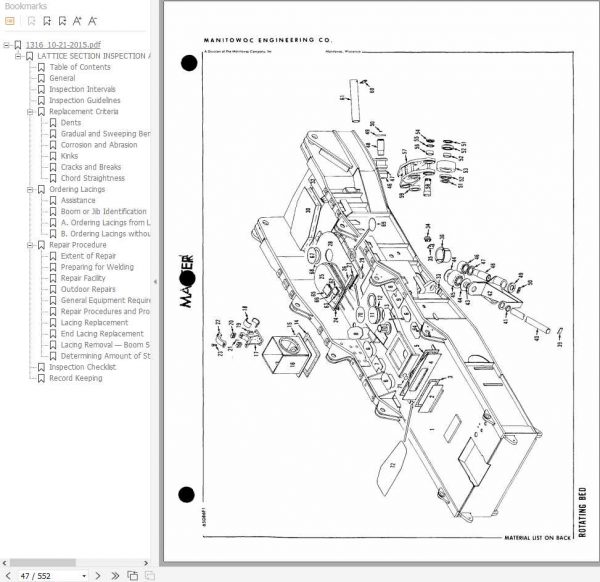 Manitowoc Cranes 4600 460086 PM 10 16 2018 Spare Parts Manual PDF 2