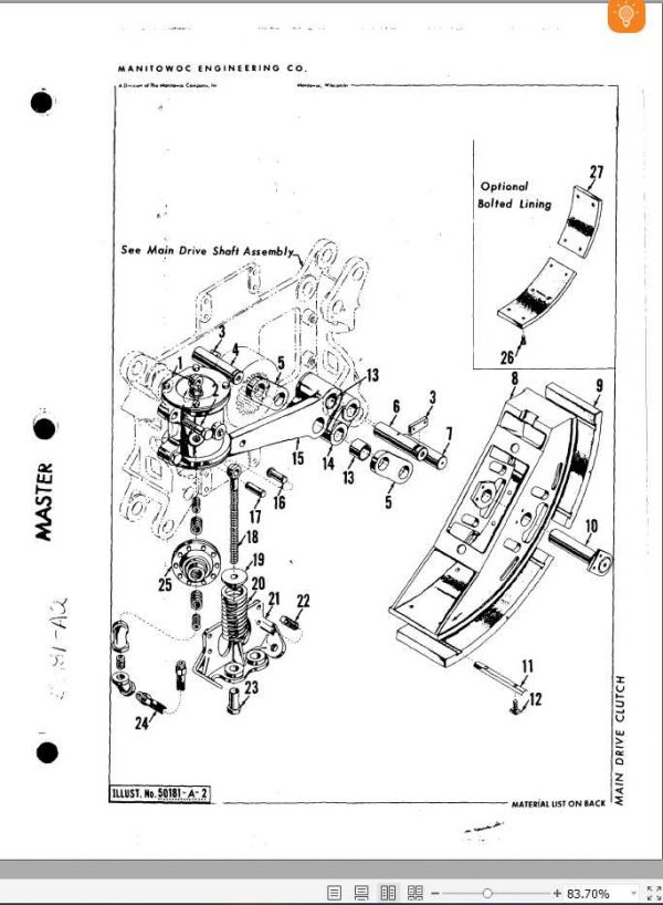 Manitowoc Cranes 4600 46047 PM 08 01 2005 Spare Parts Manual PDF 2