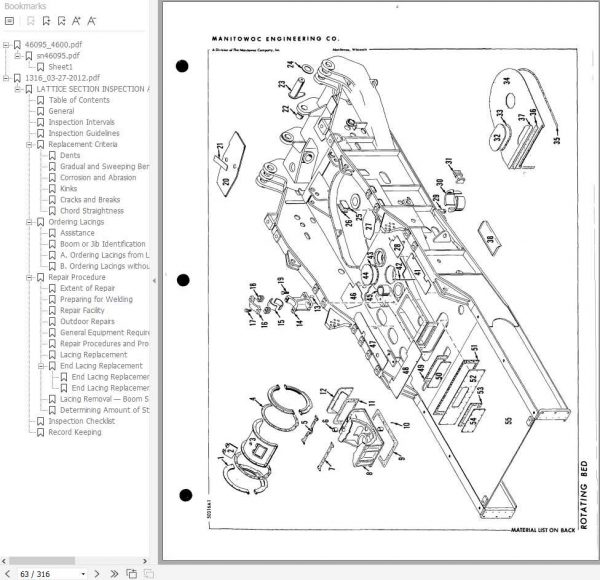 Manitowoc Cranes 4600 46095 PM 08 17 2012 Spare Parts Manual PDF 2