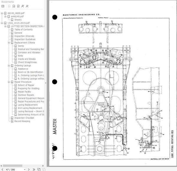 Manitowoc Cranes 4600 46140 PM 05 19 2016 Spare Parts Manual PDF 2