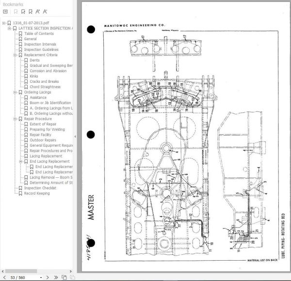 Manitowoc Cranes 4600 46145 PM 07 16 2013 Spare Parts Manual PDF 2