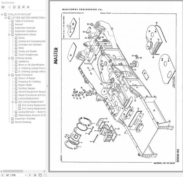 Manitowoc Cranes 4600 46151 PM 04 29 2015 Spare Parts Manual PDF 2