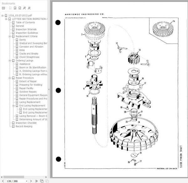 Manitowoc Cranes 4600 46152 PM 09 20 2012 Spare Parts Manual PDF 2