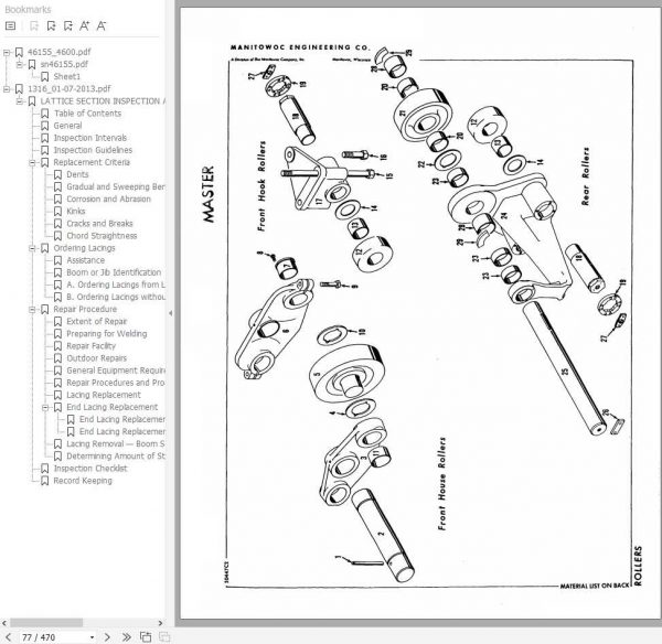 Manitowoc Cranes 4600 46155 PM 01 31 2013 Spare Parts Manual PDF 2