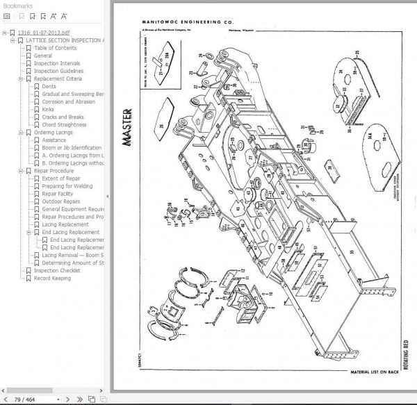 Manitowoc Cranes 4600 46157 PM 01 24 2013 Spare Parts Manual PDF 2
