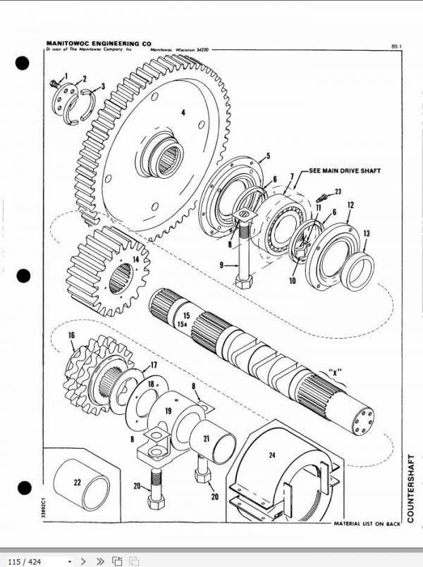 Manitowoc Cranes 4600 46173 PM 07 14 2003 Spare Parts Manual PDF 2