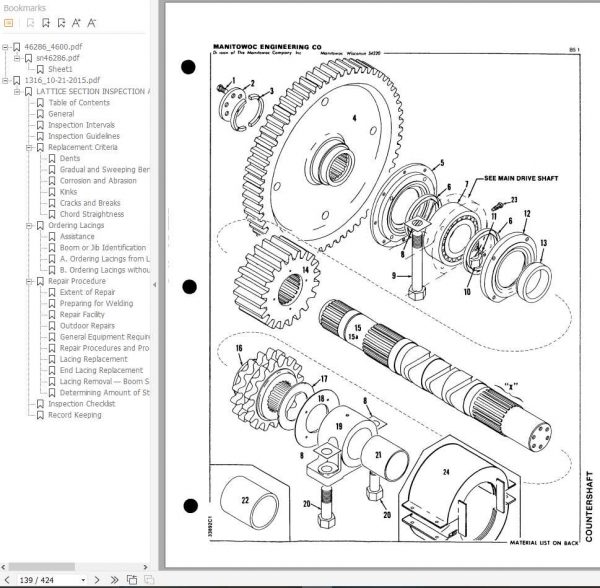 Manitowoc Cranes 4600 46286 PM 10 24 2018 Spare Parts Manual PDF 2
