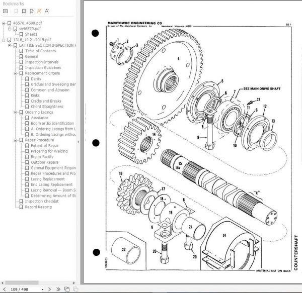 Manitowoc Cranes 4600 46570 PM 11 14 2016 Spare Parts Manual PDF 2