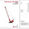 Manitowoc Cranes MLC650 PM 604725 Spare Parts Manual PDF 1