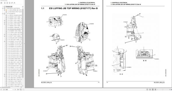 Manitowoc Cranes MLC650 PM 605595 Luffing Jib Spare Parts Manual PDF 2