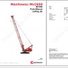 Manitowoc Cranes MLC650 PM 607496 ENU Luffing Jib Spare Parts Manual PDF 1