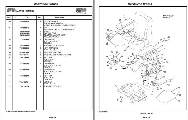 Manitowoc Cranes PM 220905 000 RT530E Spare Parts Manual PDF 3