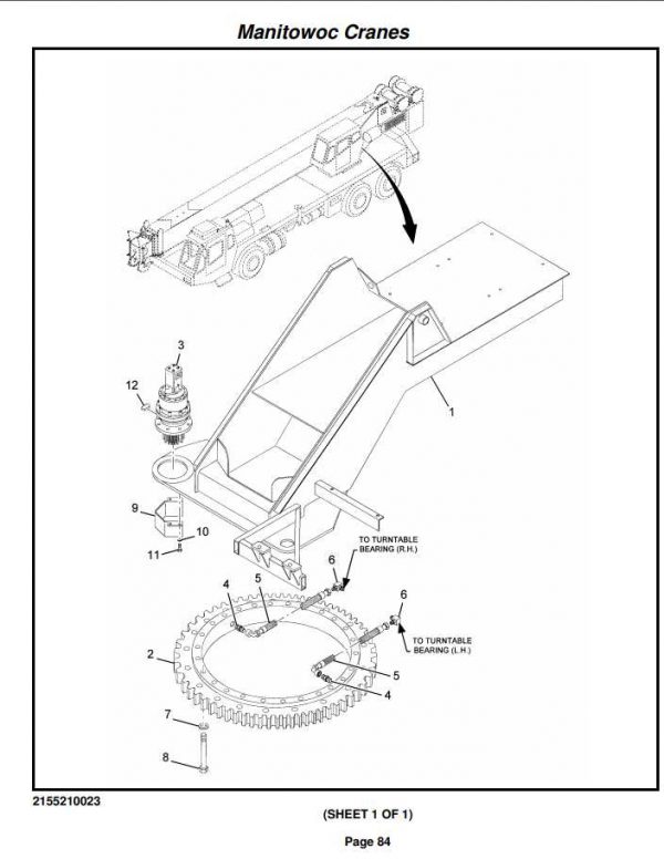 Manitowoc Cranes PM 223655 000 TMS500E Spare Parts Manual PDF 2