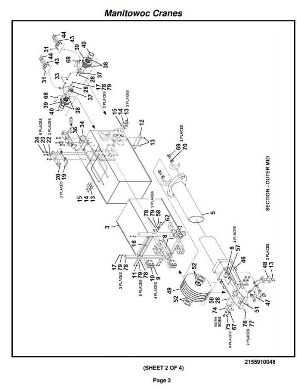 Manitowoc Cranes PM 224070 002 RT530E Spare Parts Manual PDF 2