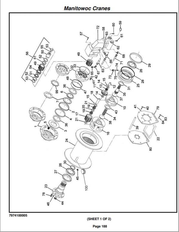 Manitowoc Cranes PM 224129 001 RT530E Spare Parts Manual PDF 2