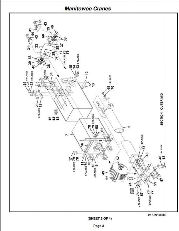 Manitowoc Cranes PM 224203 000 RT530E Spare Parts Manual PDF 2