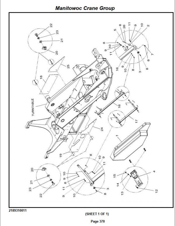 Manitowoc Cranes PM 224352 001 RT890E Spare Parts Manual PDF 3