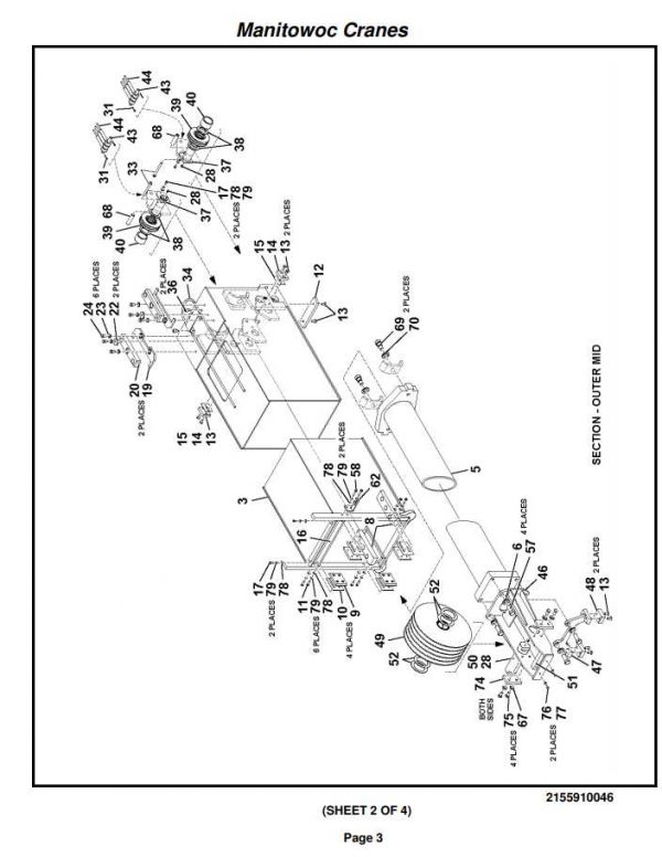 Manitowoc Cranes PM 224404 000 RT530E Spare Parts Manual PDF 2