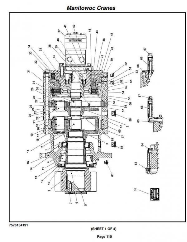 Manitowoc Cranes PM 224965 001 RT530E Spare Parts Manual PDF 2