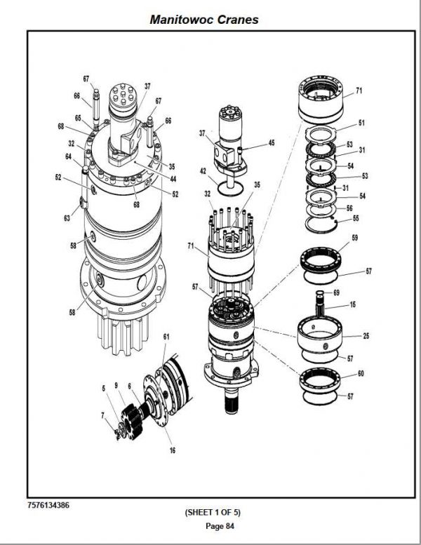 Manitowoc Cranes PM 226189 000 RT535E 35 TON Spare Parts Manual PDF 2