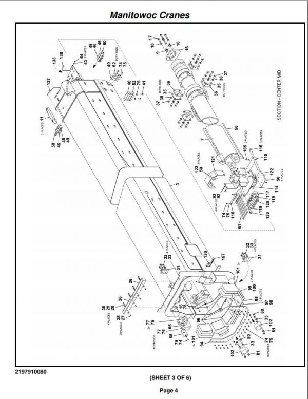 Manitowoc Cranes PM 228082 000 RT9000E Spare Parts Manual PDF 2