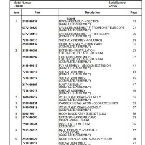 Manitowoc Cranes PM 228507 000 RT880E Spare Parts Manual PDF 1