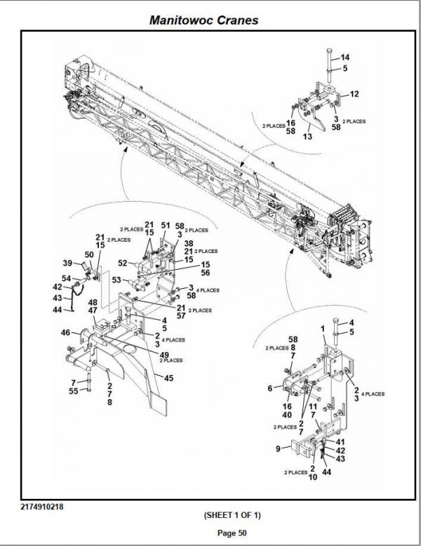 Manitowoc Cranes PM 228845 000 RT760E Spare Parts Manual PDF 2