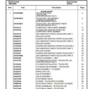 Manitowoc Cranes PM 229012 000 TMS9000E Spare Parts Manual PDF 1