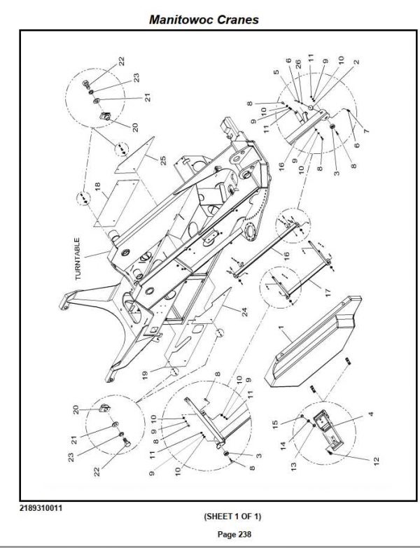 Manitowoc Cranes PM 229452 001 RT890E3 Spare Parts Manual PDF 2
