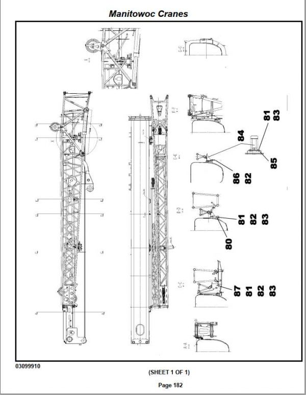 Manitowoc Cranes PM 230885 003 RT9150E Spare Parts Manual PDF 2