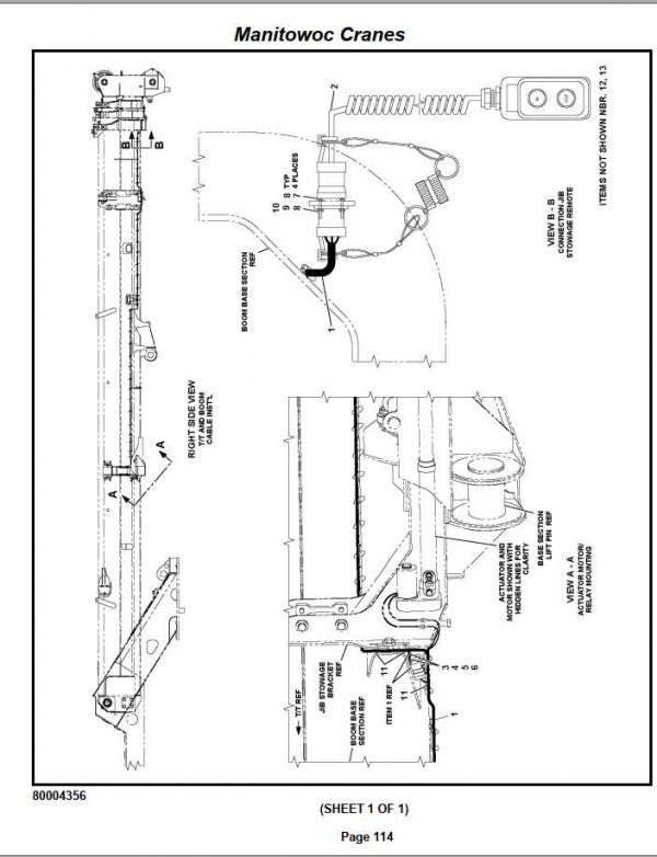 Manitowoc Cranes PM 231986 003 RT880E Spare Parts Manual PDF 2
