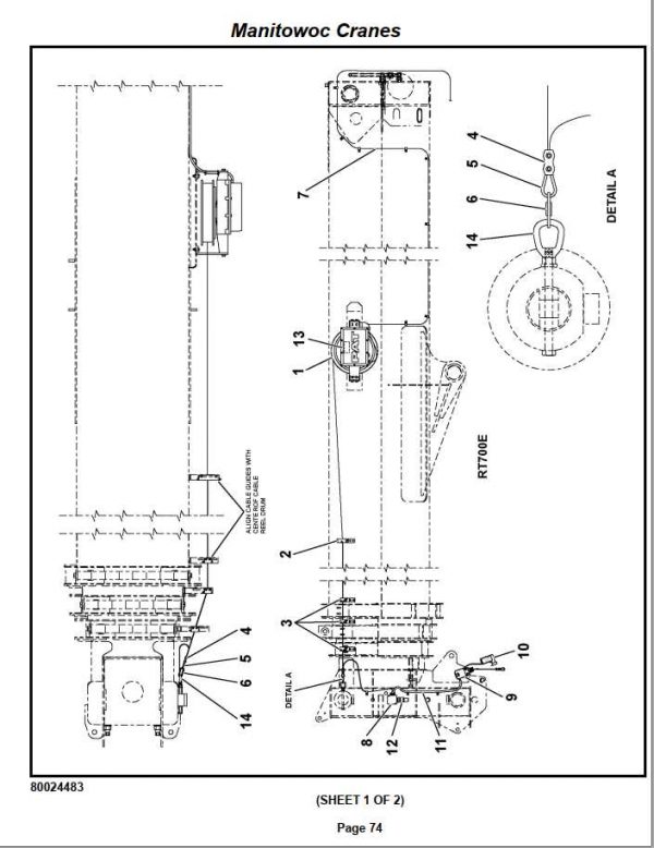 Manitowoc Cranes PM 232218 003 RT765E 2 Spare Parts Manual PDF 2