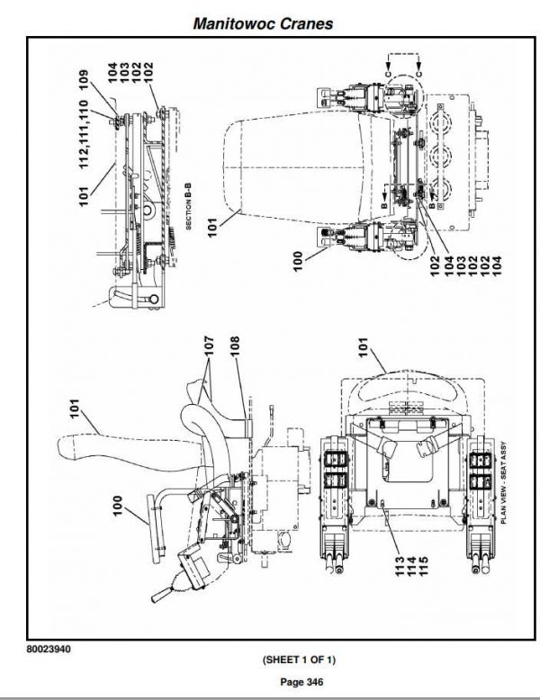 Manitowoc Cranes PM 234894 002 RT770E Spare Parts Manual PDF 2
