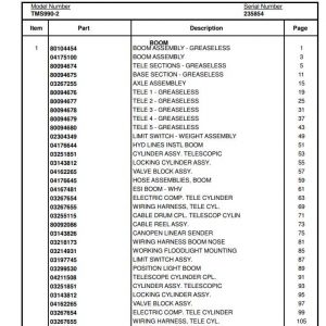 Manitowoc Cranes PM 235854 003 TMS990 2 Spare Parts Manual PDF 1