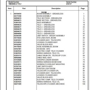 Manitowoc Cranes PM 236137 001 TMS9000 2 Spare Parts Manual PDF 1