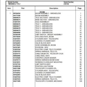 Manitowoc Cranes PM 236142 001 TMS9000 2 Spare Parts Manual PDF 1