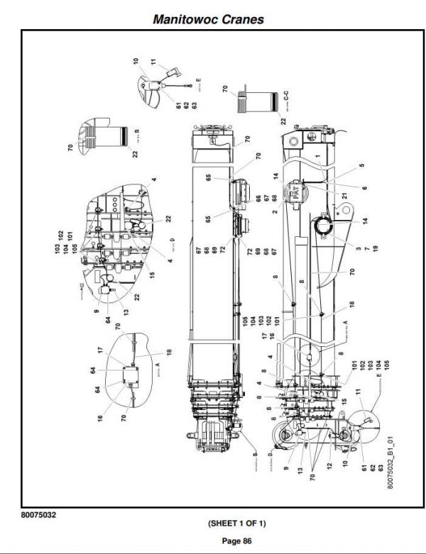 Manitowoc Cranes PM 236178 001 RT770E Spare Parts Manual PDF 2