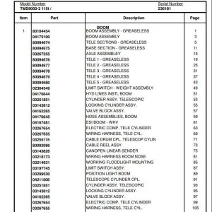 Manitowoc Cranes PM 236181 000 TMS9000 2 Spare Parts Manual PDF 1