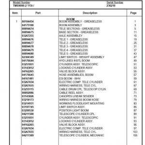 Manitowoc Cranes PM 236210 001 TMS9000 2 Spare Parts Manual PDF 1