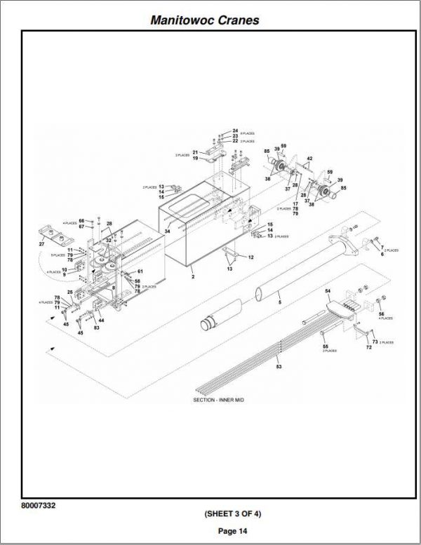 Manitowoc Cranes PM 258106 001 RT530E 2 Spare Parts Manual PDF 2