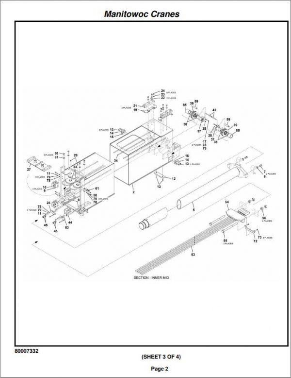 Manitowoc Cranes PM 258204 002 RT530E 2 Spare Parts Manual PDF 2
