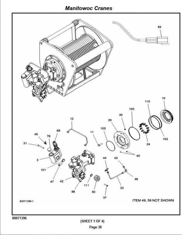 Manitowoc Cranes PM 300541 001 NBT45 Spare Parts Manual PDF 2