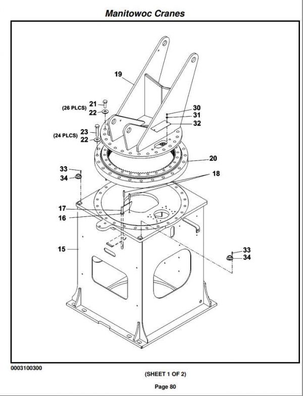Manitowoc Cranes PM 300835 002 600HSM Spare Parts Manual PDF 2
