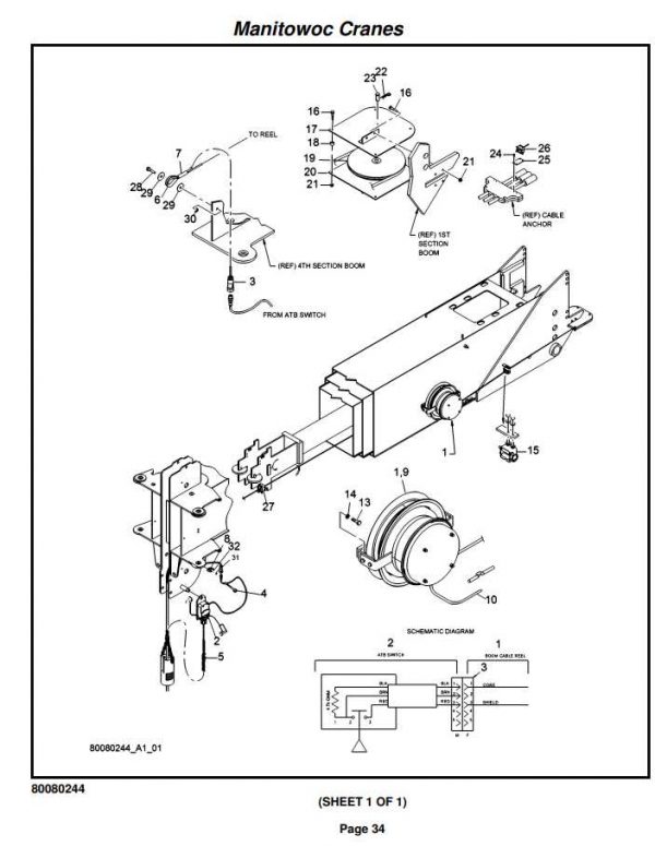 Manitowoc Cranes PM 301075 001 9103A Spare Parts Manual PDF 2