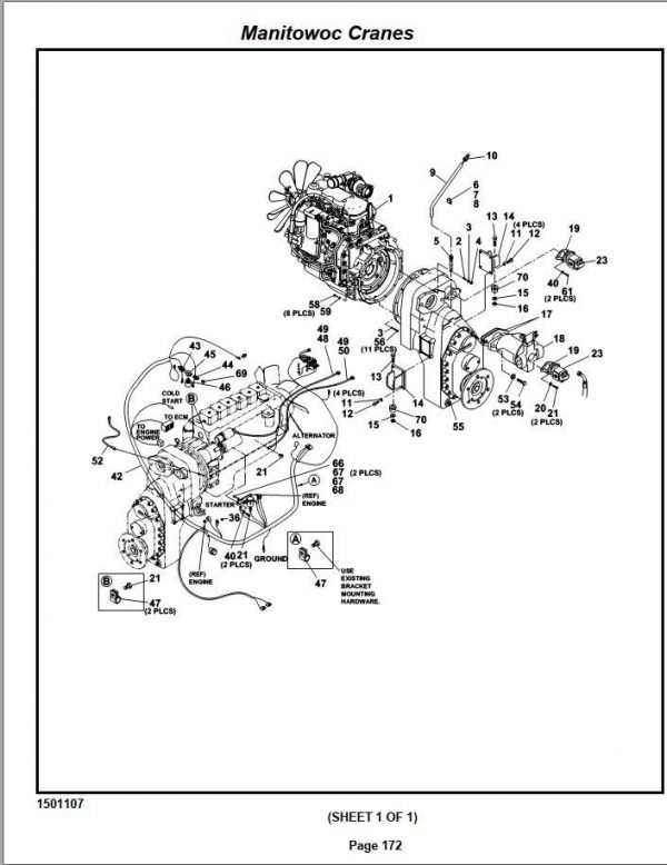 Manitowoc Cranes PM 320782 000 YB7722XL Spare Parts Manual PDF 2