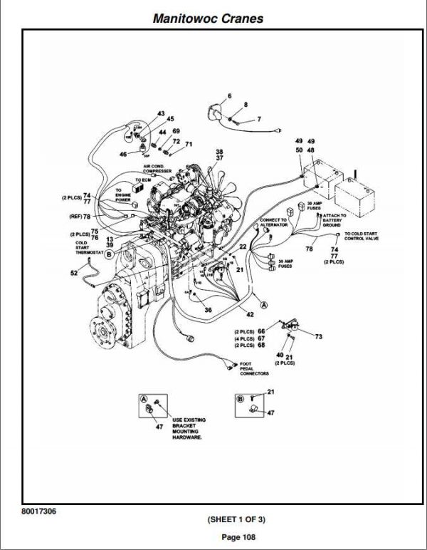 Manitowoc Cranes PM 321938 001 YB7725 Spare Parts Manual PDF 2