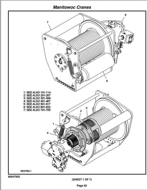 Manitowoc Cranes PM 322401 001 YB7725 Spare Parts Manual PDF 2