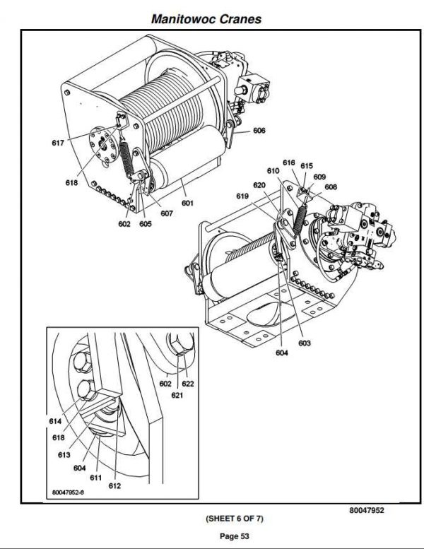 Manitowoc Cranes PM 322411 000 YB7725 Spare Parts Manual PDF 2