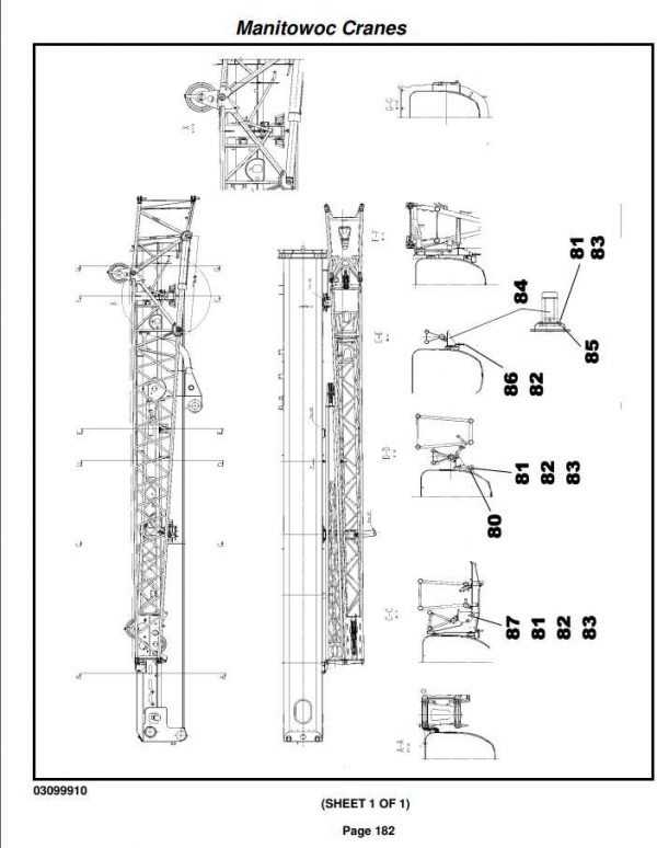 Manitowoc Cranes PM 400058 000 RT9150E Spare Parts Manual PDF 2