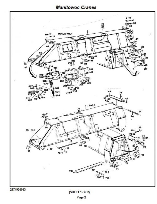 Manitowoc Cranes PM 48516 000 RT740 Spare Parts Manual PDF 2